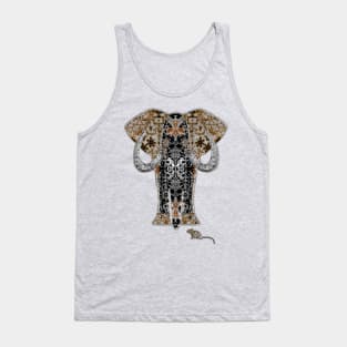 Elephant and Mouse (Silver Leaf) Tank Top